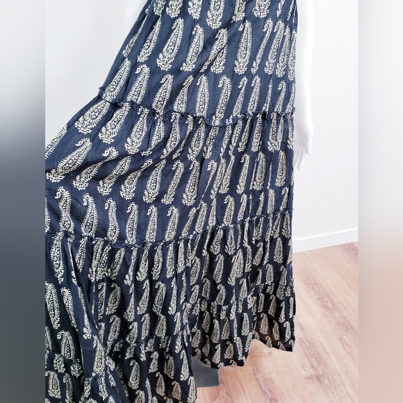 Denim and Supply Ralph Lauren Paisley Printed Tiered books Maxi dress S/P - Picture 5 of 10